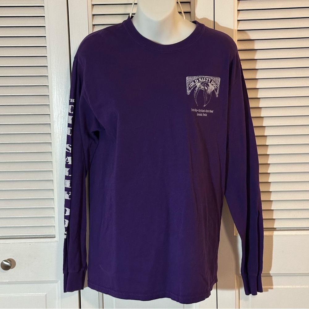 Gildan Deep Purple Long Sleeve Men's Tee